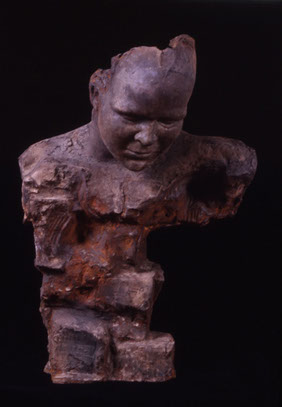 image of kevin christisons sculpture ancestor, 2002, cast bronze