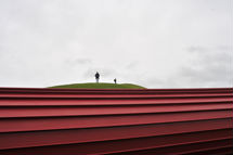 image of a anish kapoor sculpture at Gibbs farm in New Zealand